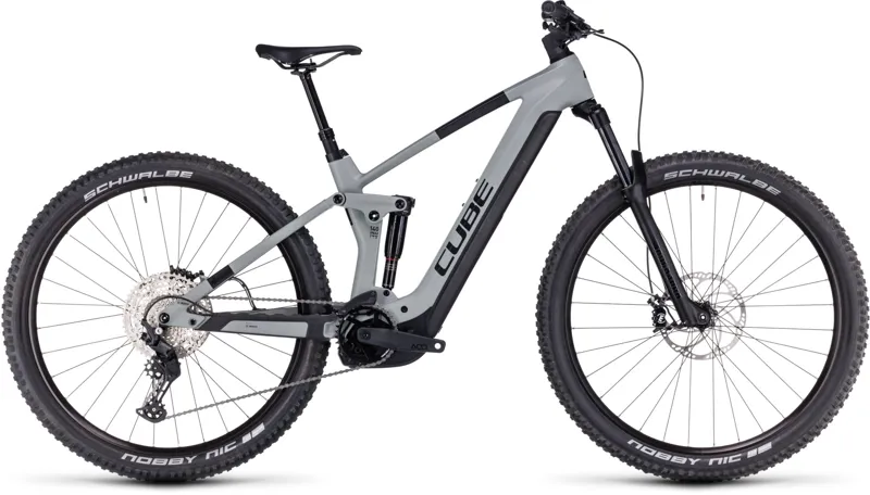 Cube Stereo Hybrid 140 HPC Pro 750Wh Bosch Electric Mountain Bike in Swampgrey/Black